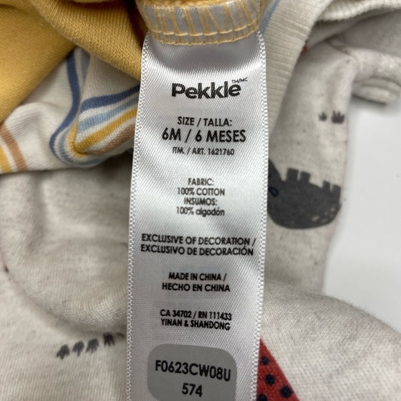 Baby Onesie and Pants Set - Multicolor Pekkle Size: 6 months - Picture 3 of 7